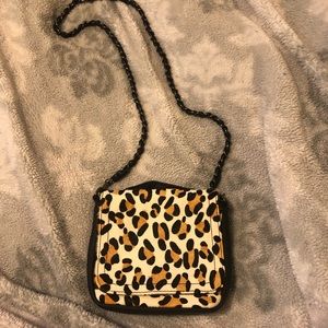 Leopard cross body bag